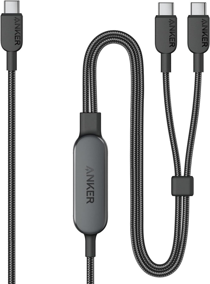 Anker 2-i-1 USB-C & Lightning Kabel – Flexibel laddning för flera enheter