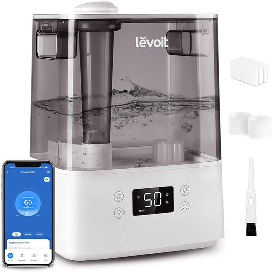 Levoit Smart Luftfuktare 6 L – Top-Fill Cool Mist med Alexa-styrning