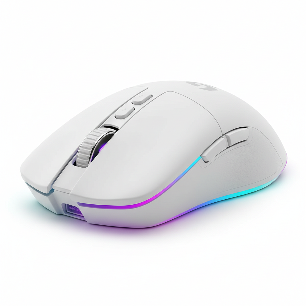 Gaming-mus med RGB-belysning