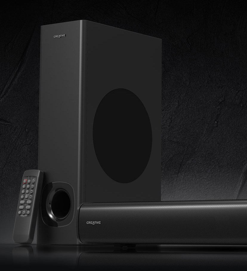 Creative Stage 2.1 – Soundbar med subwoofer för TV och dator